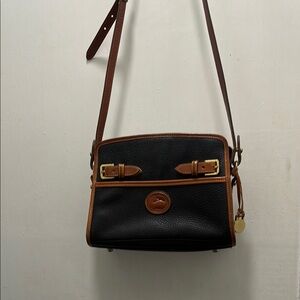 Dooney & Bourke Black and Tan Leather Bag